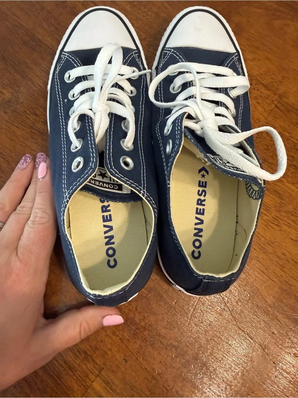Converse Chuck Taylor All Star Low Top Navy Blue Sneakers Mens 5 Womens 7
